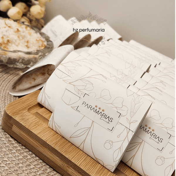 Kit 50 envelopes de 40g de sais escalda pés cada - Personalizável