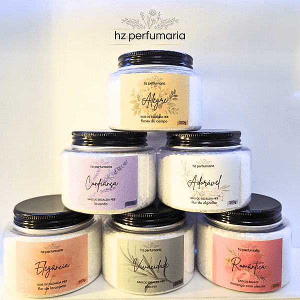 Linha Clássica HZ - Sais Escalda Pés 200g